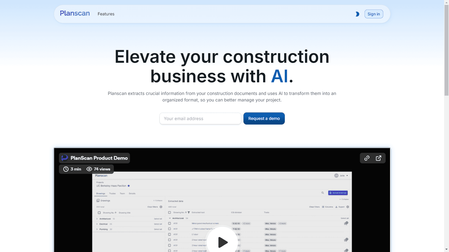 AI-based Construction Document Processor